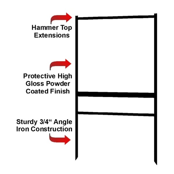 24" x 24" Angle Iron Frame w/ One Rider Slot 2