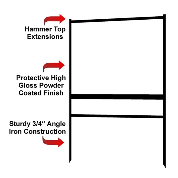 24" x 30" Angle Iron Frame w/ One Rider Slot 2