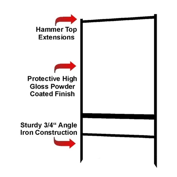 30" x 24" Angle Iron Frame w/ One Rider Slot 2