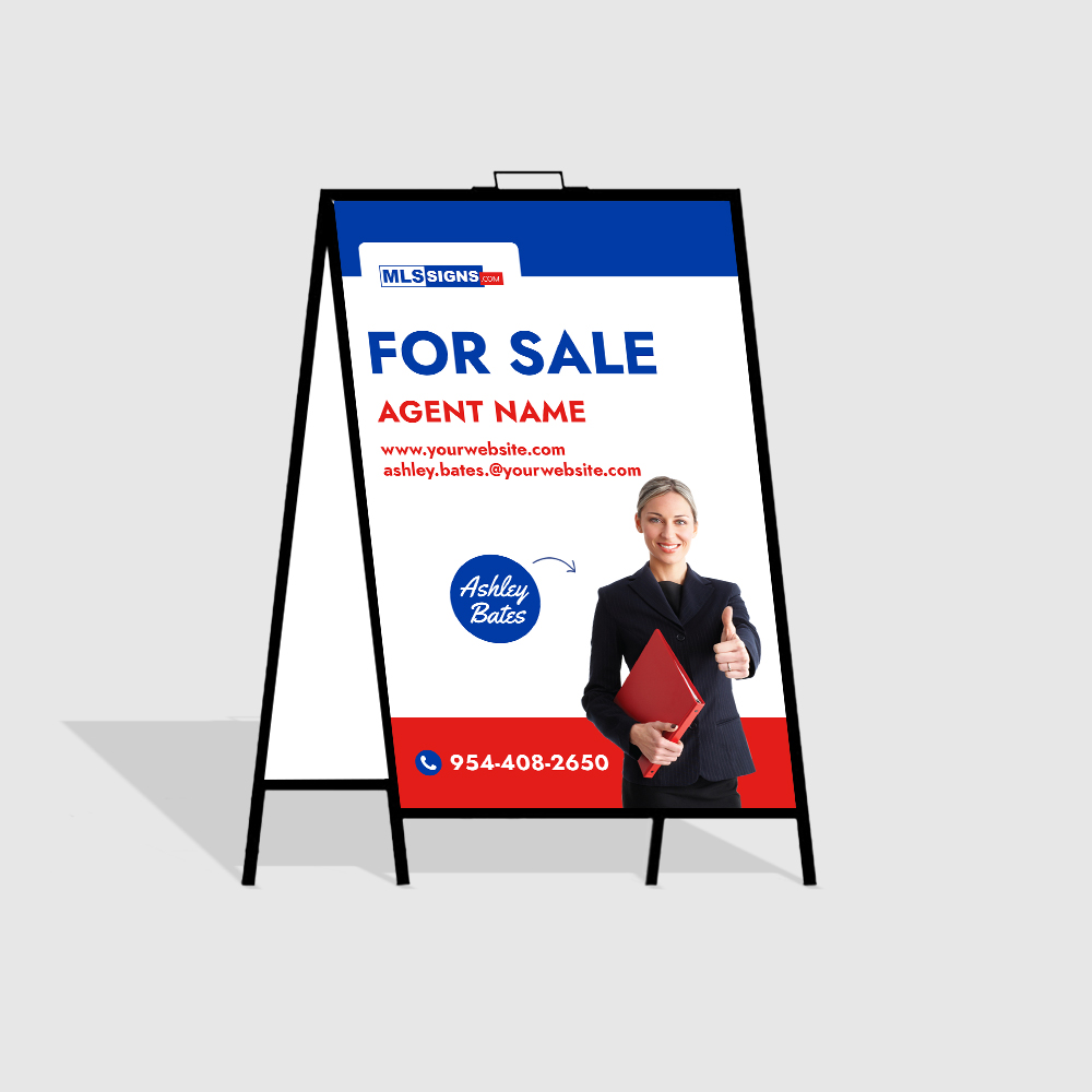 36"x24" Metal A-Frame with (2) Custom Panels 1