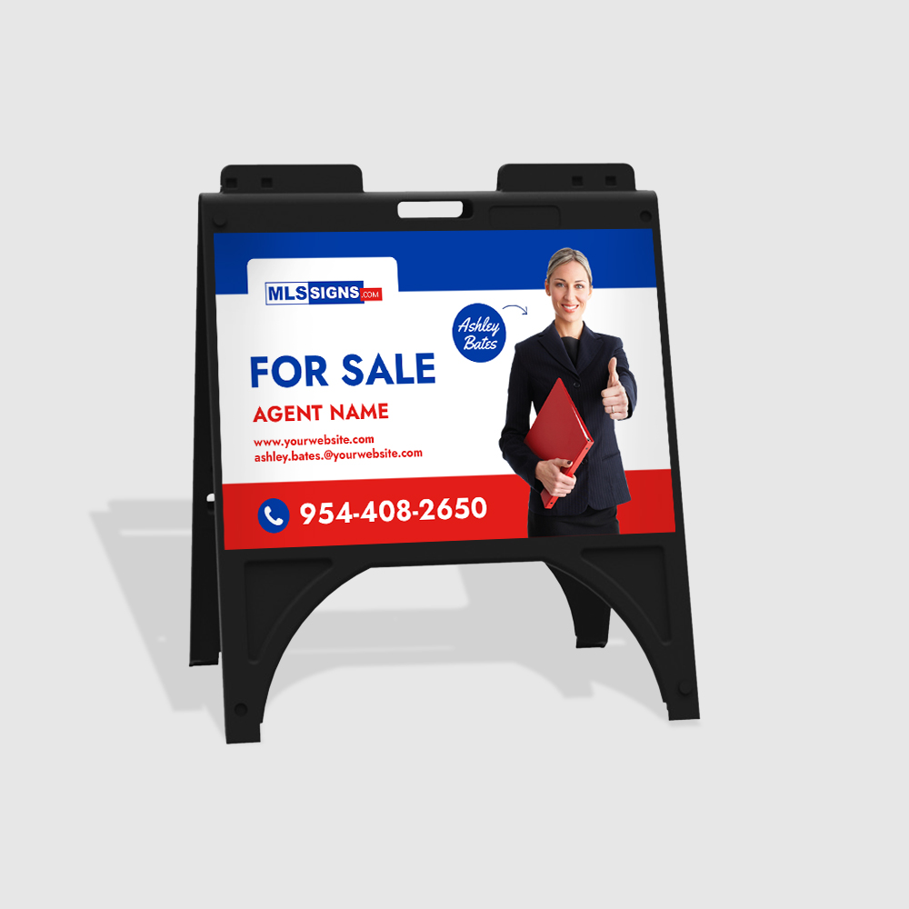 18"x24" Plastic A-Frame with (2) Custom Panels 2