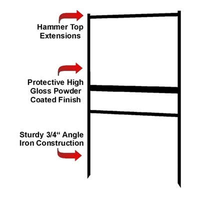 18" x 24" Angle Iron Frame w/ One Rider Slot 2
