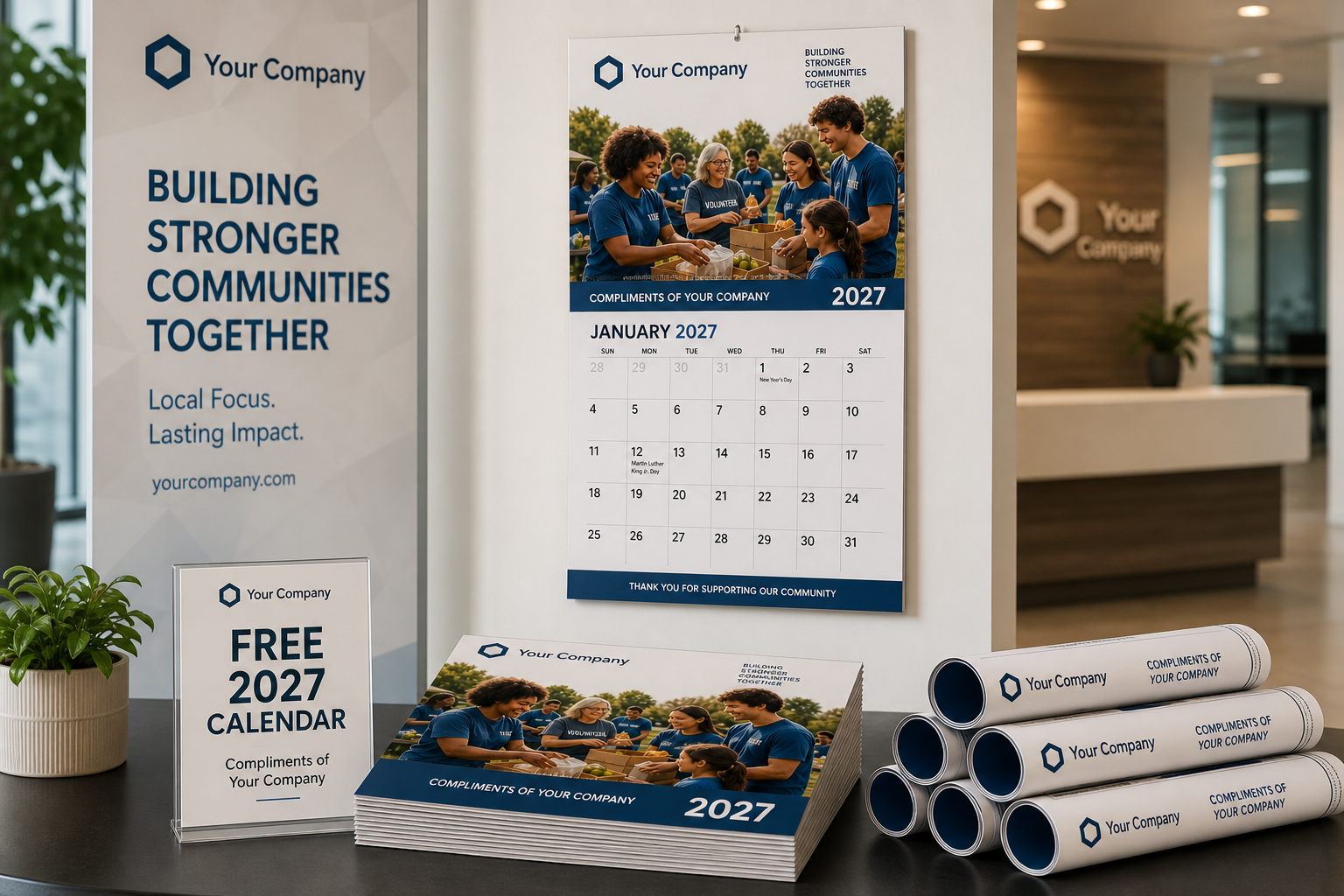 Custom organization calendar printing by MMPrint