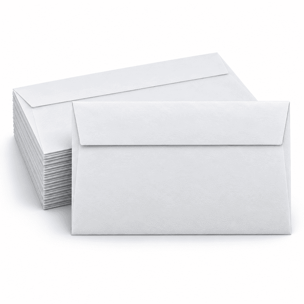 Custom A-style envelope printing for business mailing, invitations and announcement cards
