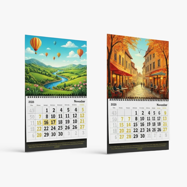 Custom printed wall and business calendars