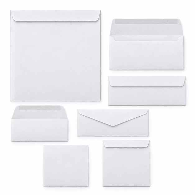 Custom envelope printing sizes and styles for business mailing, invitations, documents, remittance and donation envelopes