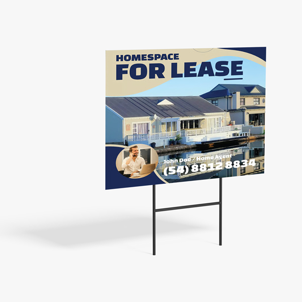 Custom printed lawn signs and yard signs