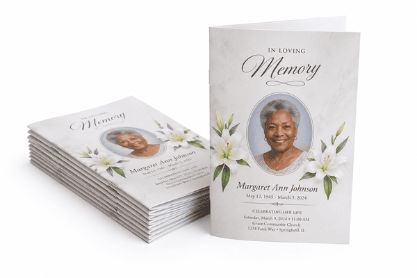 Funeral & Memorial Programs