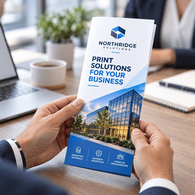 6-Page Brochure Printing – 25.5 x 11 Business Marketing Brochure