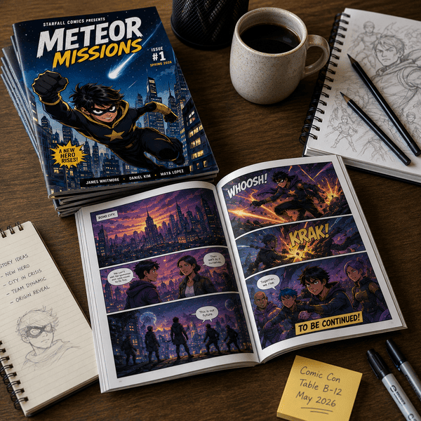 Comic Book Printing for Superhero Comic Book Layouts
