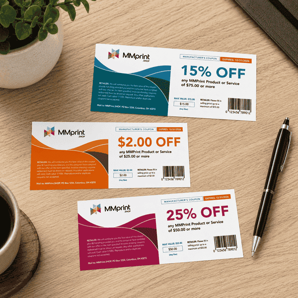 Custom Coupon Printing for Dollar-Off Manufacturer Coupons
