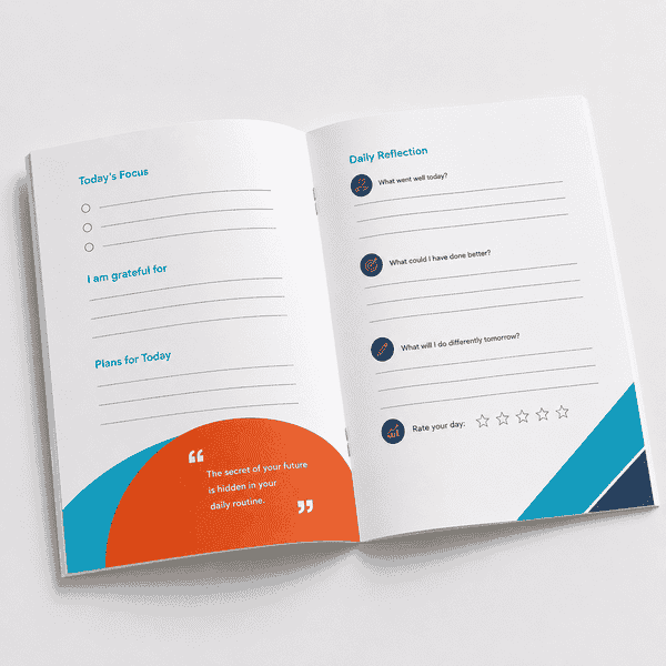Custom Daily Journal Printing for Guided Reflection Planner Pages