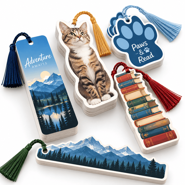 Custom Die Cut Bookmark Printing