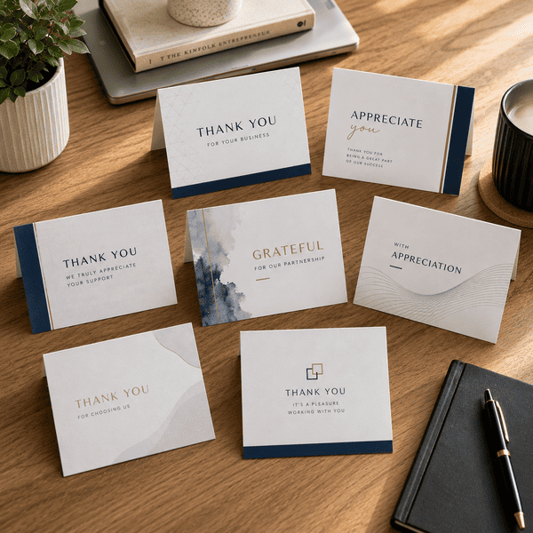 Custom Greeting Card Printing for Business Thank You Card Sets