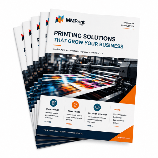 Custom Newsletter Printing for Business Newsletter Stacks