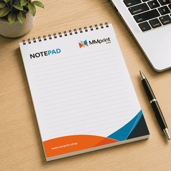 Custom Notepad Printing for Branded Spiral Lined Notepads