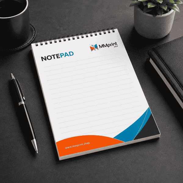 Custom Notepad Printing for Branded Spiral Desk Notepads