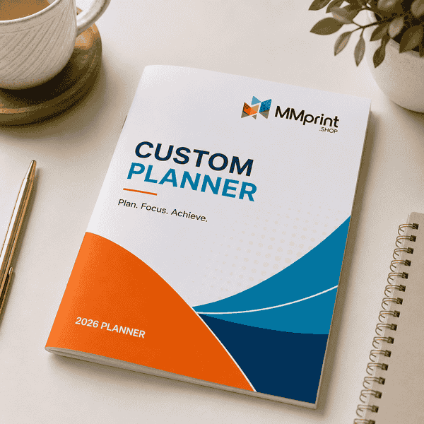 Custom Planner Printing for 2026 Desk Planner Covers