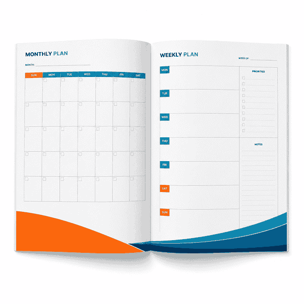 Custom Planner Printing for Monthly and Weekly Planner Layouts