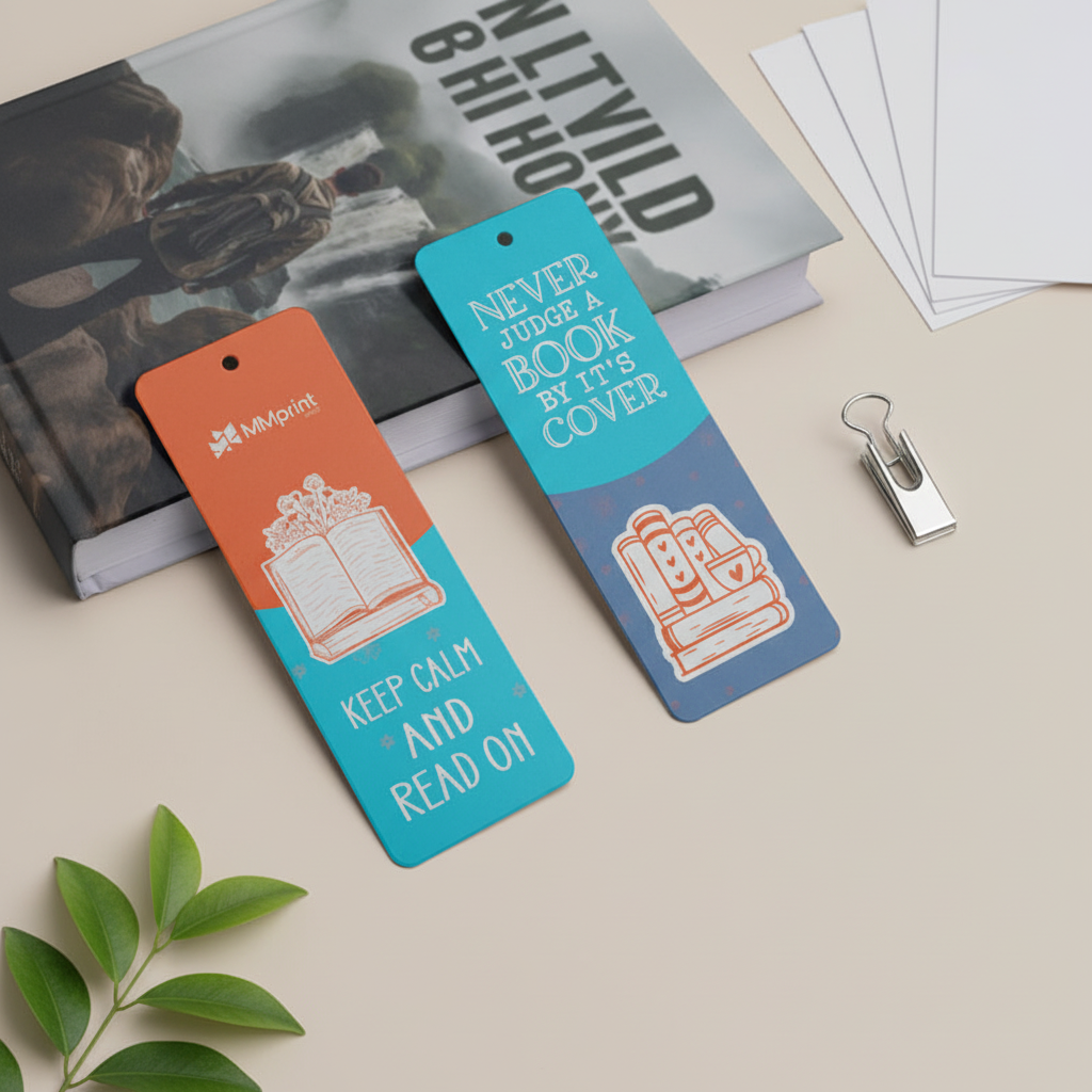 Custom Printed Bookmarks with Reading Theme Design