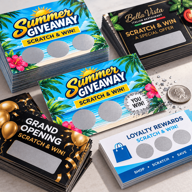 Custom Printed Scratch Off Cards