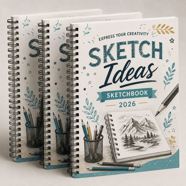 Custom Sketchbook Printing for Spiral-Bound Art Sketchbooks