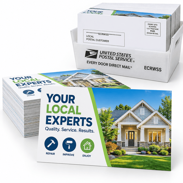 EDDM Postcard Printing for Every Door Direct Mail Campaigns