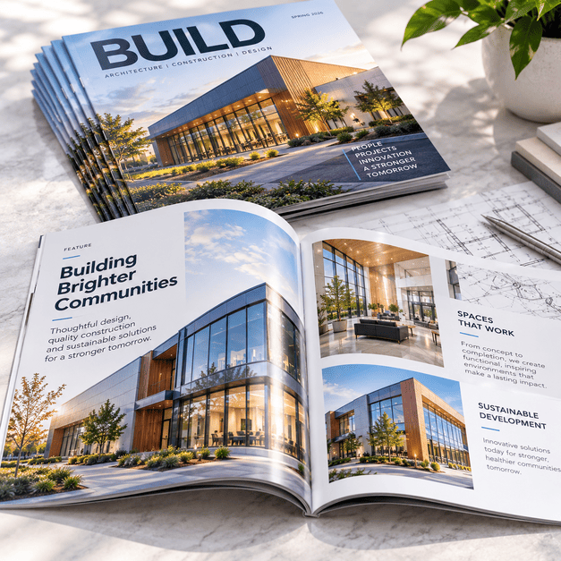 Saddle Stitch Magazine Printing for Architecture and Construction