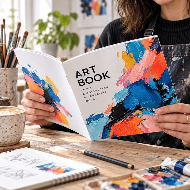 Saddle Stitched Custom Artbook Printing