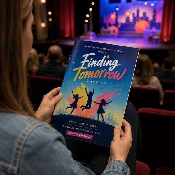 Theater Program Printing for Live Musical Performance Programs
