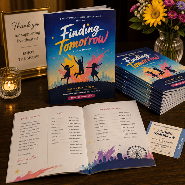 Theater Program Printing for Musical Event Booklets