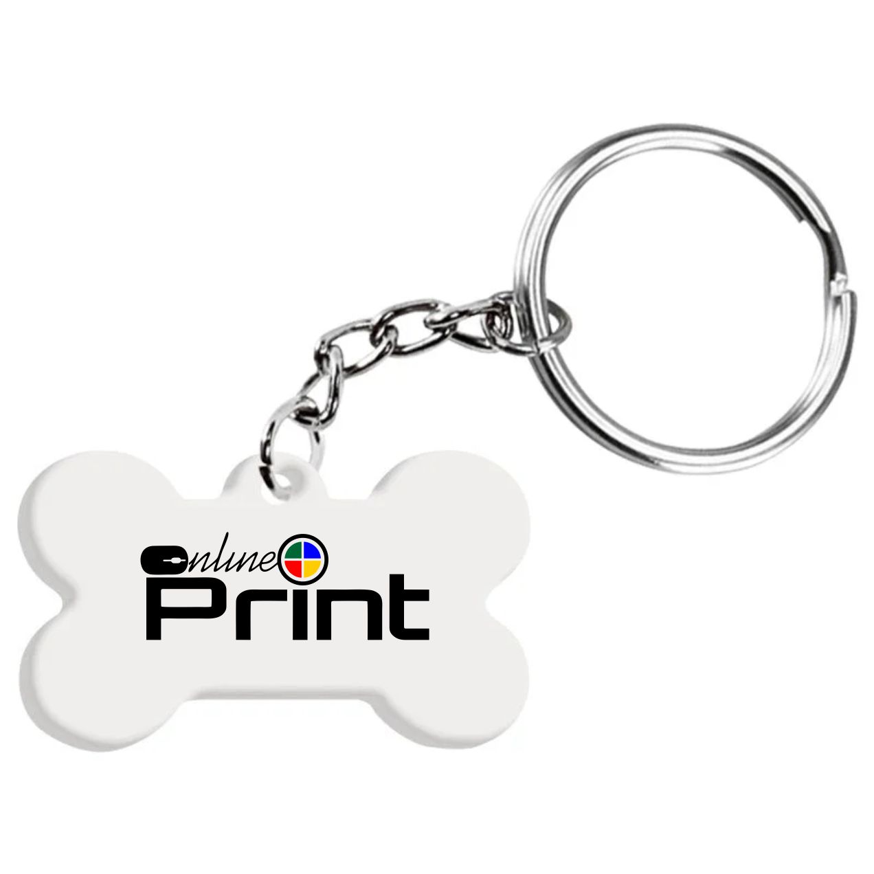 Llavero acrilico personalizado con cadena