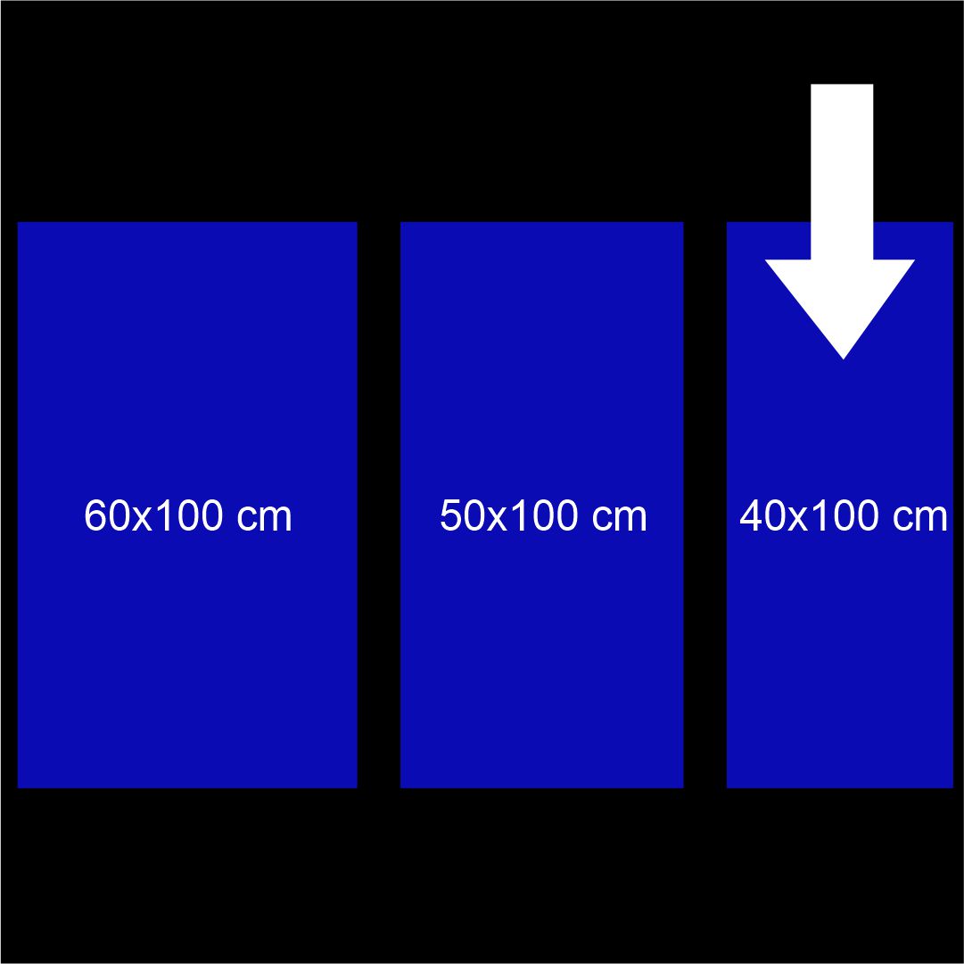 40x100 cm