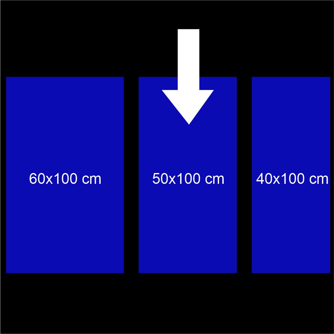 50x100 cm