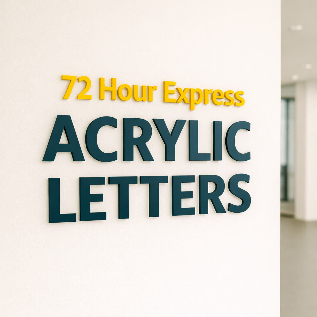 72 Hour Express Acrylic Letters