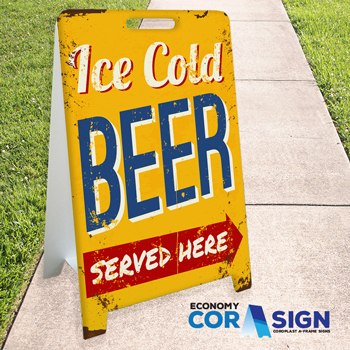 Cor-A-Frame Economy Coroplast A-Sign