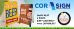 Cor-A-Frame Economy Coroplast A-Sign 1