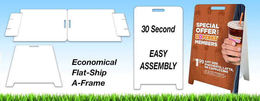 Cor-A-Frame Economy Coroplast A-Sign 2