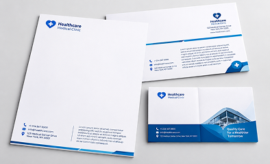 Printed marketing flyer on a desk