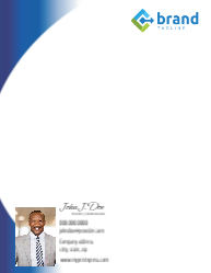 Letterhead 8.5x11 Blue Corners