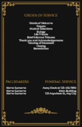 Funeral Template B