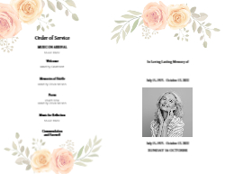 Funeral Template 8.5x11 Foldover E