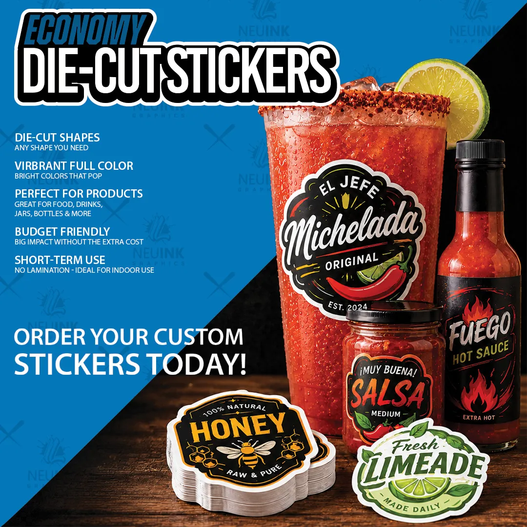 Economy Die Cut Stickers