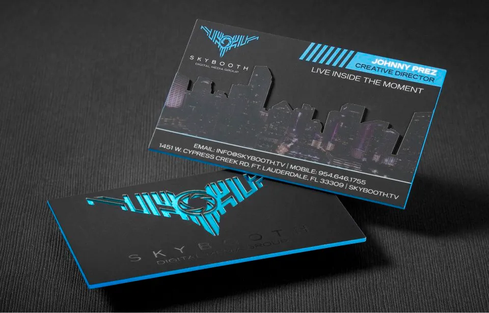 Silk Laminated Business Cards 3
