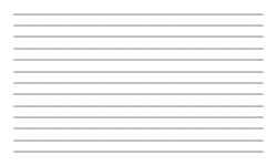 3x5 Horizontal Cards - Ruled