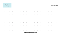 3x5 Horizontal Cards - Dot Grid