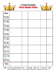 8.5x11 (Letter) - Card Five Crowns