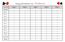5.5x8.5 (Half) - Card Rummy