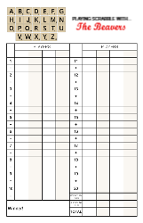 5.5x8.5 (Half) - Board Scrabble
