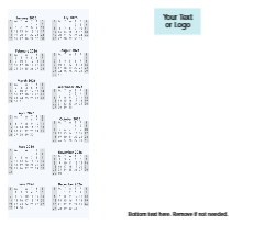 8.5x7 (Half Legal) - Plain Calendar